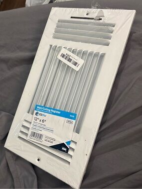 EZ-Flo 12" x 6" Wall/Ceiling Register in White